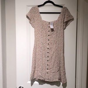 American Eagle Floral Button Down Dress